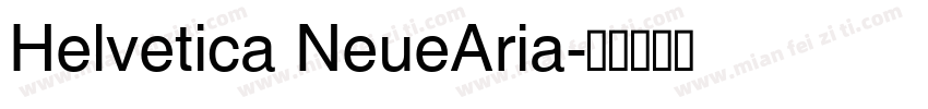 Helvetica NeueAria字体转换
